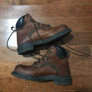 Men’s Red Wing Boots Brown Leather Work Boots